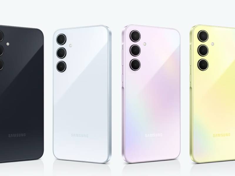 Samsung Galaxy A55 en sus diferentes variantes de color